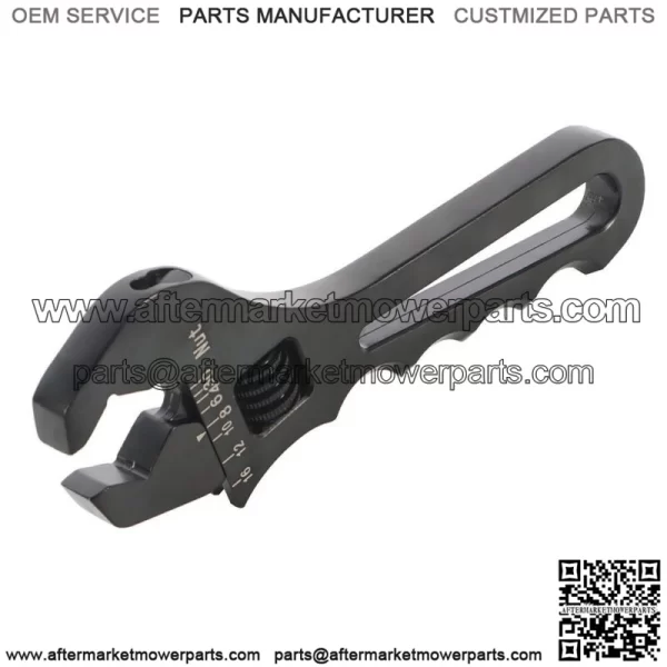 3AN-16AN Adjustable Wrench Black Aluminum Tool Spanner for Hose End Fitting