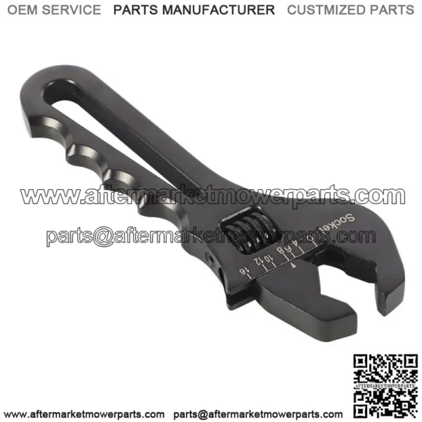 3AN-16AN Adjustable Wrench Black Aluminum Tool Spanner for Hose End Fitting - Image 2