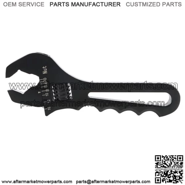 3AN-16AN Adjustable Wrench Black Aluminum Tool Spanner for Hose End Fitting - Image 3