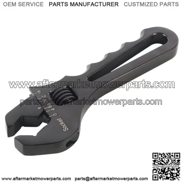 3AN-16AN Adjustable Wrench Black Aluminum Tool Spanner for Hose End Fitting - Image 4