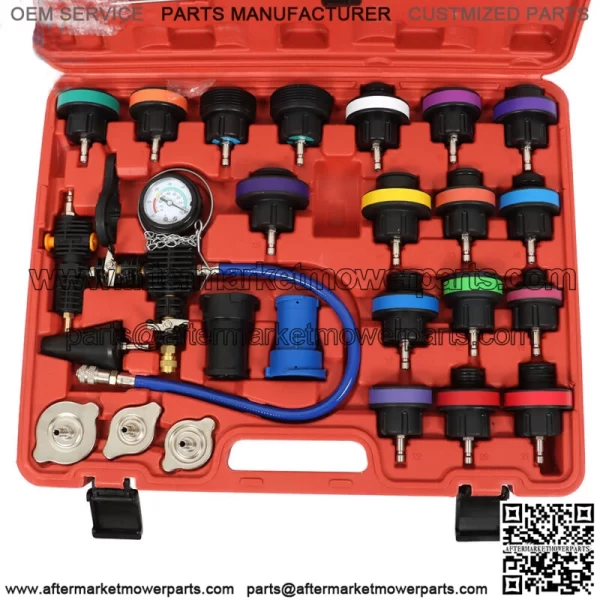 Universal Radiator Pressure Tester, Vacuum Cooling System Tool Refill Kit - Image 3