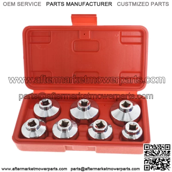 Paper Cartridge Housing Oil Filter Cap Wrench Socket Set Tool Kit - Image 3