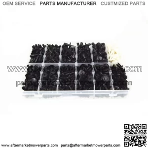 690??Black Car Automotive Push Pin Rivet Trim Clip Panel Body Interior Assortment