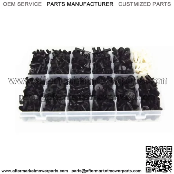 690??Black Car Automotive Push Pin Rivet Trim Clip Panel Body Interior Assortment - Image 2
