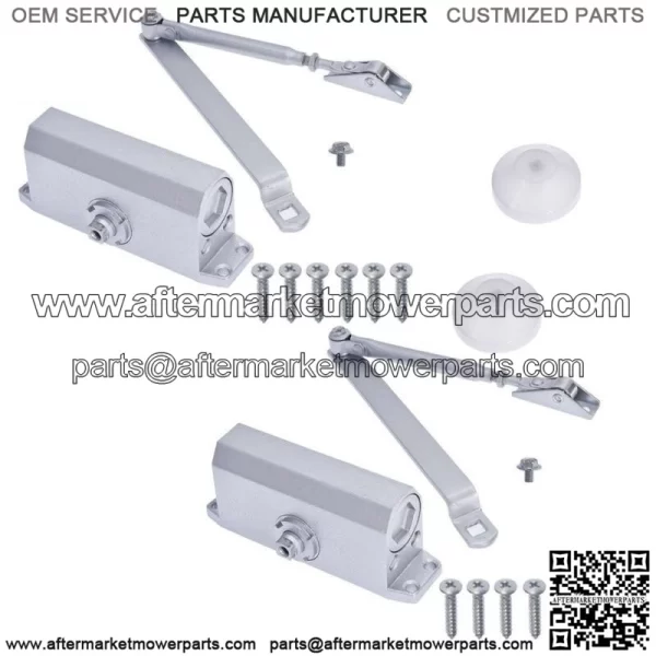 2x 25-45KG Universal Hardware Heavy-Duty Commercial Door Closer Aluminum