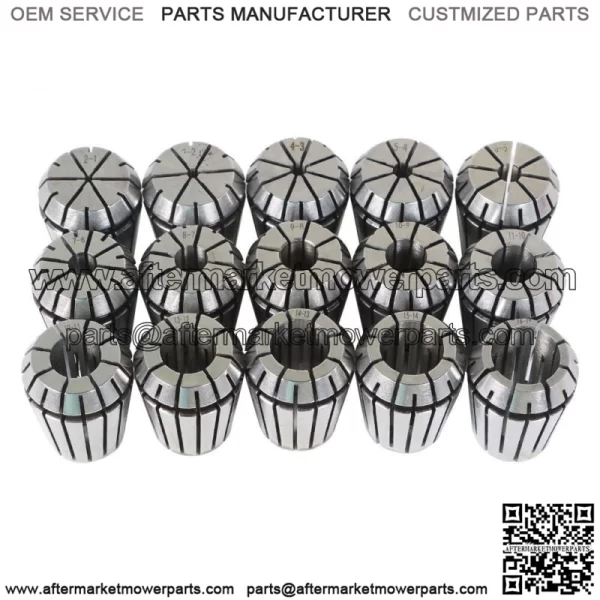 15Pcs ER25 Spring Collet 2MM to 16MM Set For CNC Engra