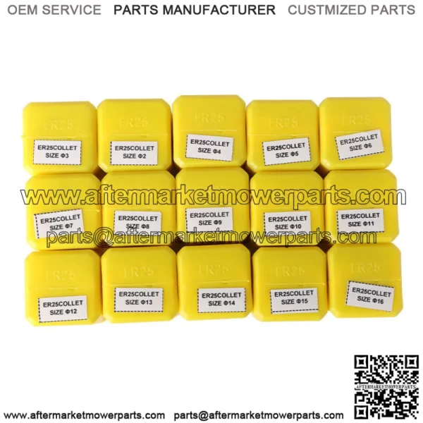 15Pcs ER25 Spring Collet 2MM to 16MM Set For CNC Engra - Image 5