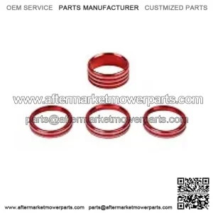 18-21JL/JLU Wrangler knob switch decorative ring #red