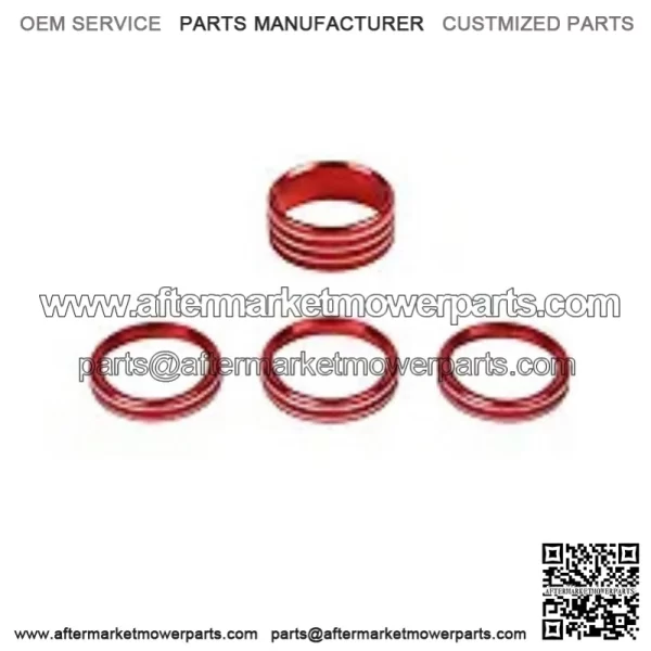 18-21JL/JLU Wrangler knob switch decorative ring #red