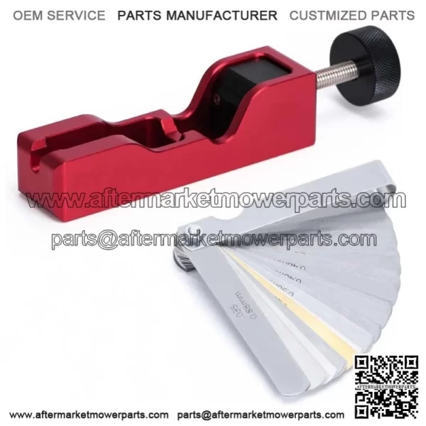 Spark plug gap adjustment tool with feeler gauge #red - Image 2