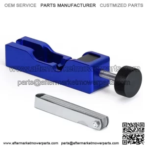 Spark plug gap adjustment tool with feeler gauge #blue