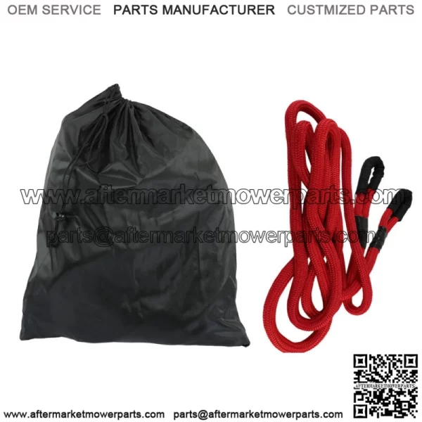 21970 LBS Strap Snatch 7/8" x 21' Kinetic Energy Truck Tow Recovery Rope Red - Image 2