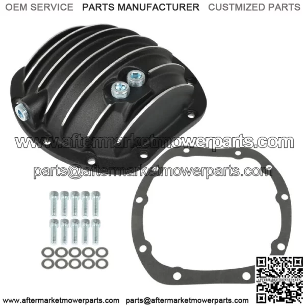 For Jeep Dana 25 27 30 10-Bolt Differential Cover with Gasket & Drain Plug Rear