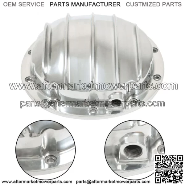 For GM 10 Bolt Cast Aluminum Differential Cover 8.5" & 8.6" Ring Gear Diff Cover - Image 2