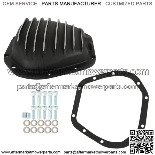 For Dana 60 10-Bolt Rear Aluminum Differential Cover with Gasket Drain Plug