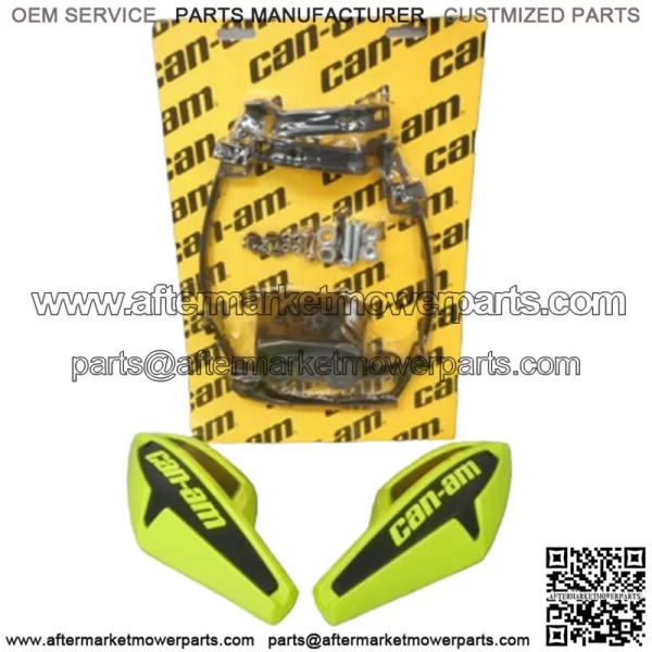 Can-Am MANTA GREEN Wind Deflector Hand Guard Kit w/ Mounting Kit Wrap Around
