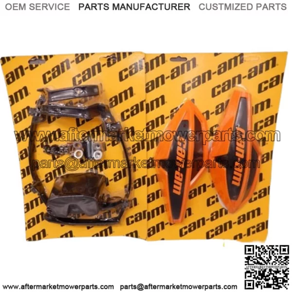 Can Am Orange Crush Wind Deflector Hand Guard Kit w/ Mounting Kit Wrap Around
