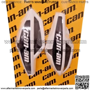 Can-Am Outlander Renegade White Black Handlebar Wind Deflector Pair 715000537