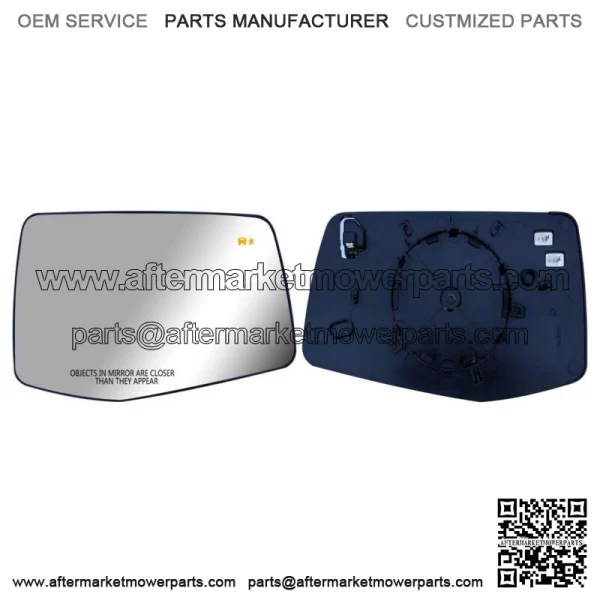 Passenger Right Side Mirror Glass with BLIS for 19 to 24 Chevy Silverado Sierra (For: More than one vehicle)