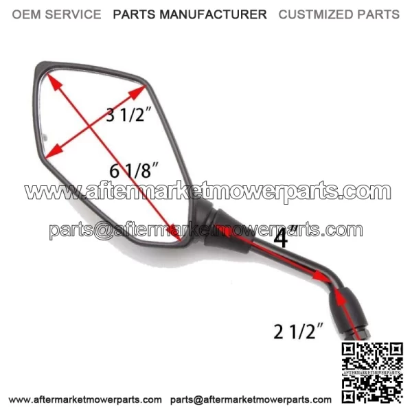 ATV Rear View Side Mirrors For Can-Am DS250 Outlander 500 570 650 800 850 1000 For: More than one vehicle - Image 2