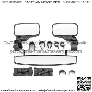 Rear Side View Center Mirror W/Handles For Kawasaki Teryx KRX 1000 Teryx 750 800 (Fits: Yamaha Rhino 660)