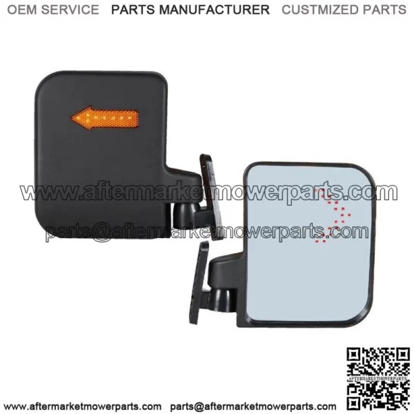 Golf Cart Side Mirrors W/ Led Arrow Turn Signal For EZGO Club Car YAMAHA - Image 3
