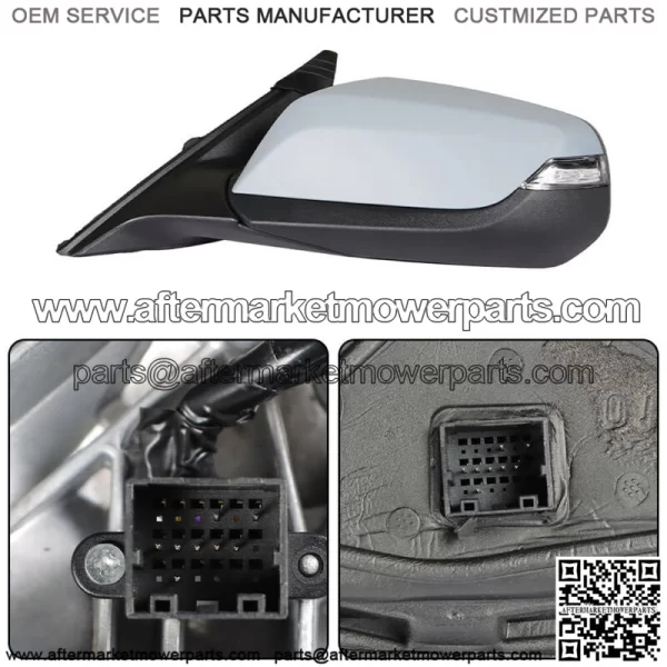 Driver View Side Mirror With Heated Blind For 2016-2022 Chevy Malibu LT Hybrid - Image 2