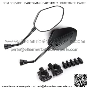 Universal Rear view Side Mirrors For ATV Kawasaki Suzuki Honda 7/8" Handle Bar