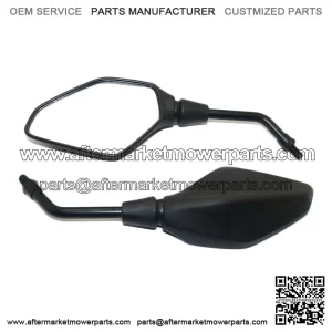 Mirror for Motorbike, Motorcycle Rearview Mirror, Motorbike Mirror Universal 7/8 inches 22mm, High Definition, with M8 M10 Clockwise and Counter Clockwise Threaded Bolts, for Motorcycle ATV Scooter