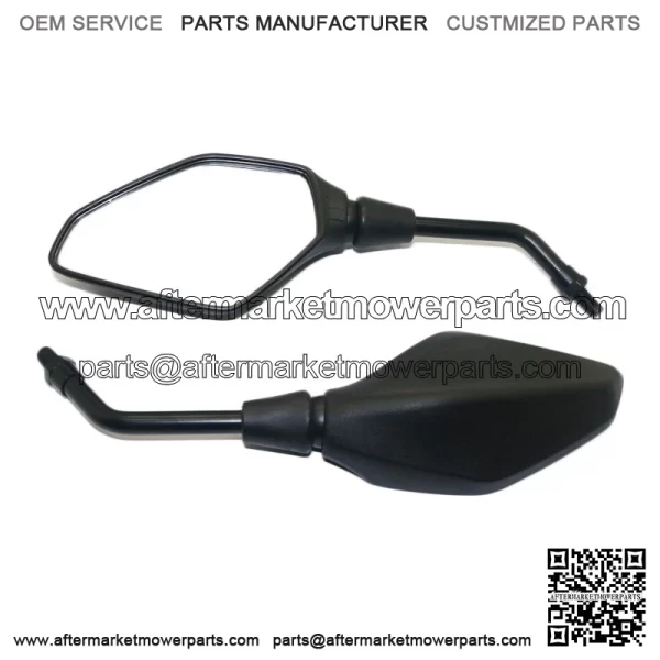 Mirror for Motorbike, Motorcycle Rearview Mirror, Motorbike Mirror Universal 7/8 inches 22mm, High Definition, with M8 M10 Clockwise and Counter Clockwise Threaded Bolts, for Motorcycle ATV Scooter