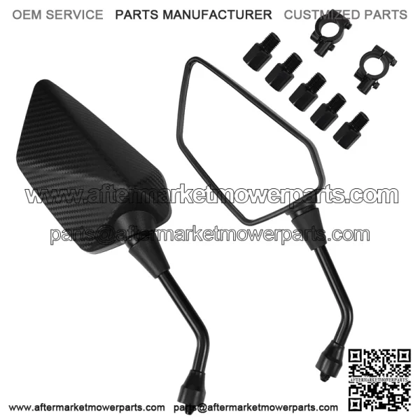 ATV Mirror, Side Rearview Mirrors for Bike Motorcycle ATV Scooter Cruiser
