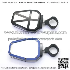 Motorcycle Rear View Mirrors Beach Buggy All Terrain Mirror Motorcycle Reflector 1.75/2 Universal For ATV/UTV Mirrors Blue