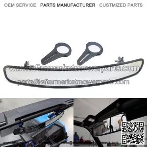 REAR VIEW MIRROR FIT FOR POLARIS RZR ATV UTV 1.75" CLAMPS 15" WIDE ANGLE MIRRORS