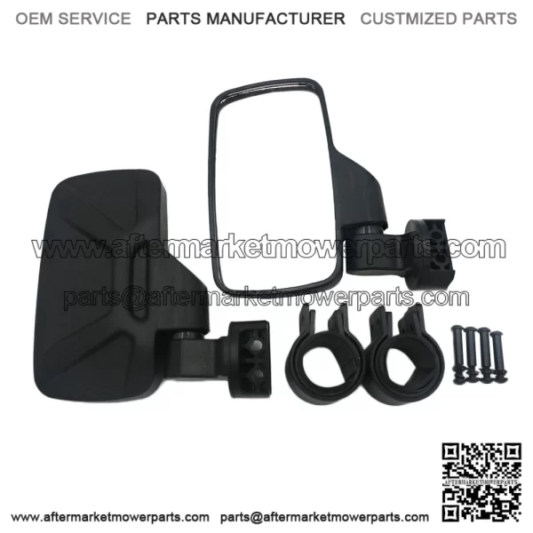 UTV Side Mirrors Compatible With Polaris Ranger General Can-Am fit for slotted Profiled Tube Adjustable break-Away Rear View Mirror