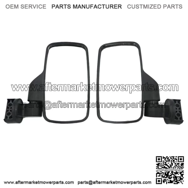 UTV Side Mirrors Compatible With Polaris Ranger General Can-Am fit for slotted Profiled Tube Adjustable break-Away Rear View Mirror - Image 3