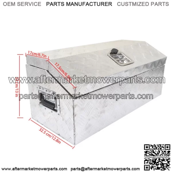 30" x 13" x 13" Tool Box Aluminum for ATV Car Trailer Pickup Truck Trunk Storage - Image 2