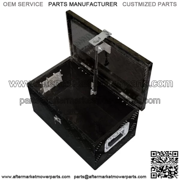 20 Inch Black Aluminum Tool Box for atv Car Pickup Trunk Storage with Lock & Key