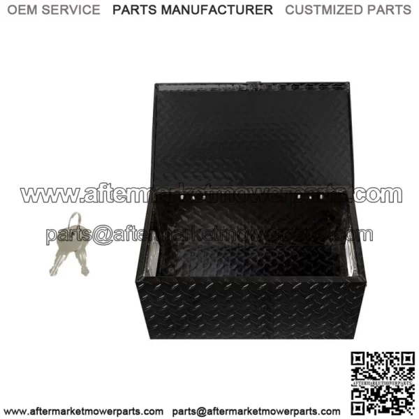 Black Aluminum Diamond Plate for Garage Pickup Traile Tool Box 20" x 12" x 9.5''