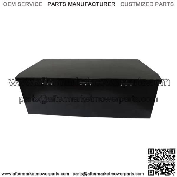 Trailer Tongue Box 2.31cu.ft Trailer Tool Box Black Steel 35 x 12.2 x 11.8 inch - Image 2