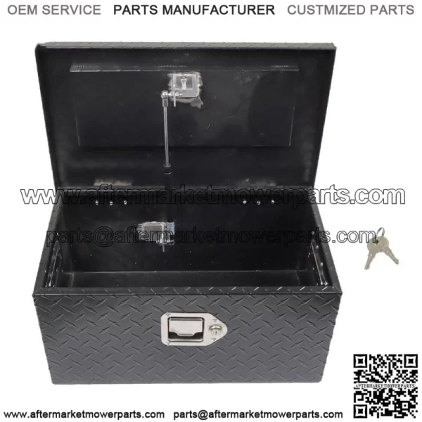 Black 20Inch Aluminum Diamond Plate Tool box  For Truck,Trailer, or RV
