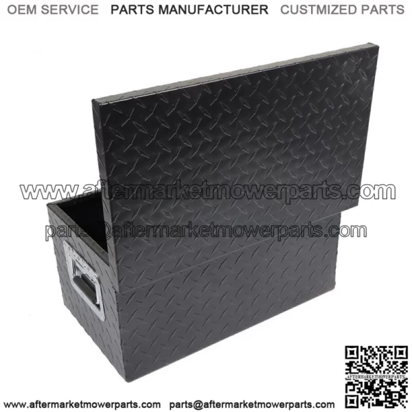Black 20Inch Aluminum Diamond Plate Tool box  For Truck,Trailer, or RV - Image 2