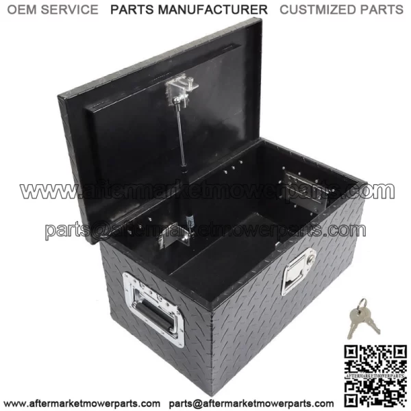 Black 20Inch Aluminum Diamond Plate Tool box  For Truck,Trailer, or RV - Image 3