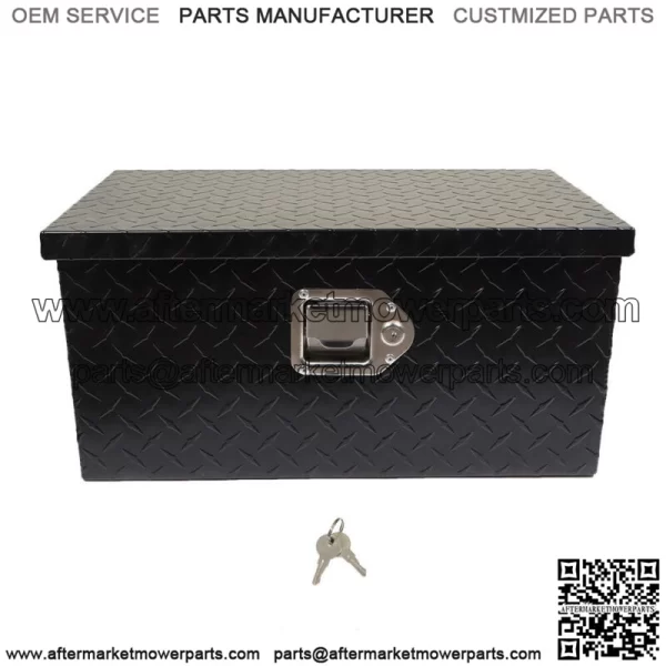 Black 20Inch Aluminum Diamond Plate Tool box  For Truck,Trailer, or RV - Image 4