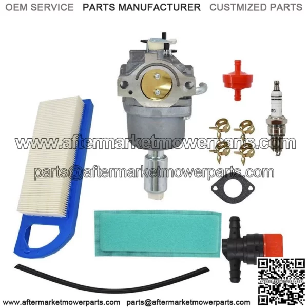 Carburetor Kit Fits For Craftsman LT1500 Huskee MTD 420CC Power Mower Air Filter - Image 4