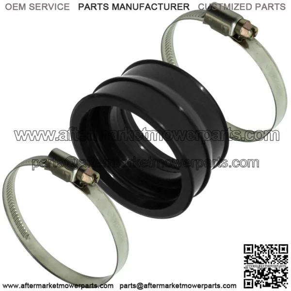 Rubber Carburetor Boot Flange W/Clamps for Can-Am Bombardier Ds 650 2000-2007