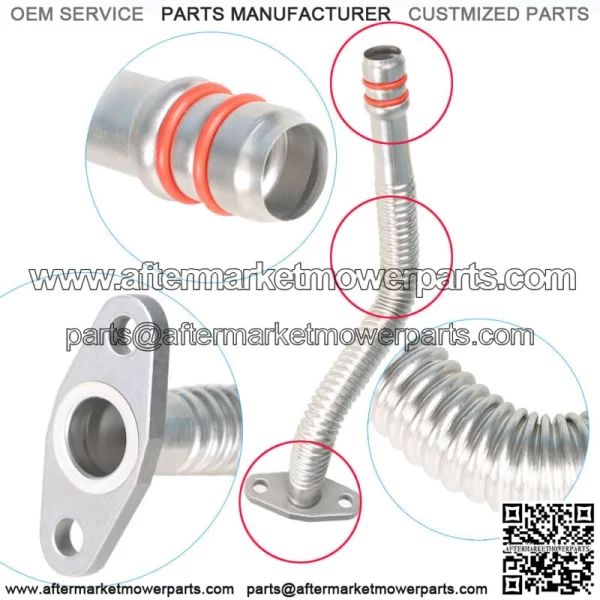 For 2004 2005 2006 2007 Dodge Cummins  5.9L Turbo Oil Return Drain Line Tube - Image 2
