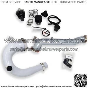 GRAY Polaris RZR Turbo R & PRO XP Silicone Charge Tube Kit & Blow Off Valve