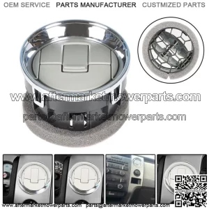 Dash Chrome Louver Air Vent Louvre AC Heater Interior For Ford F150 2009-2014