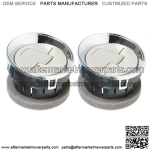 2 Pcs Air Vent Louvre AC Heater Interior For Ford F150 09-14 Dash Chrome Louvers
