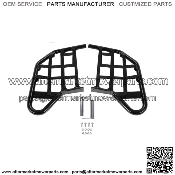 Aluminum Nerf Bars Foot Guard Pegs For Yamaha 700 YFM 700 YFM700 Black For: More than one vehicle